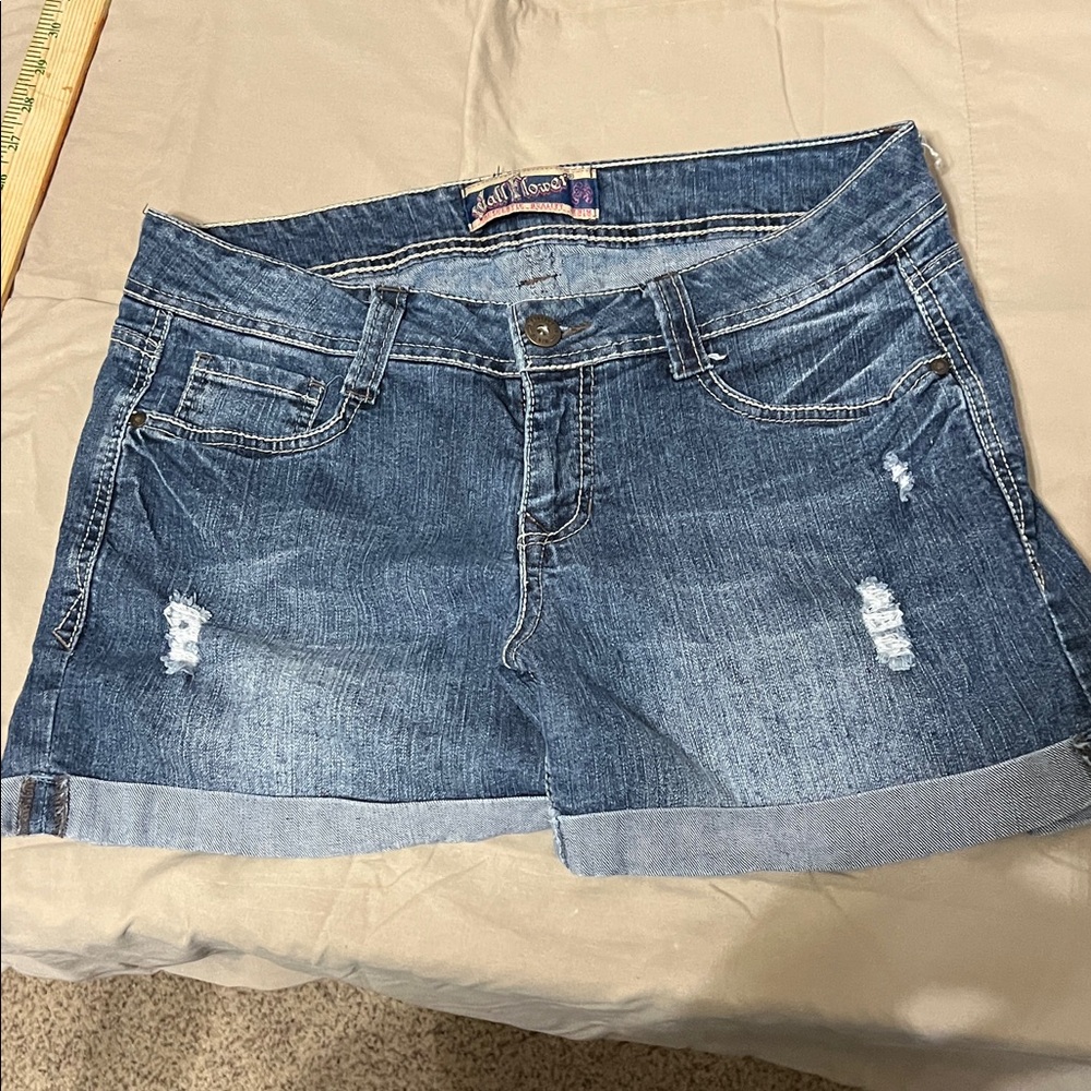 Wallflower Classic Blue Denim Shorts